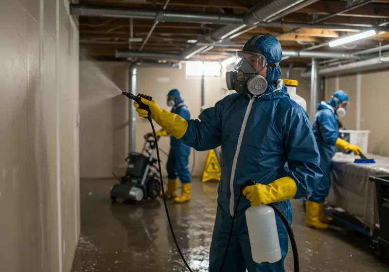 Basement Sanitization and Antimicrobial Treatment process in Hanapepe Heights, HI